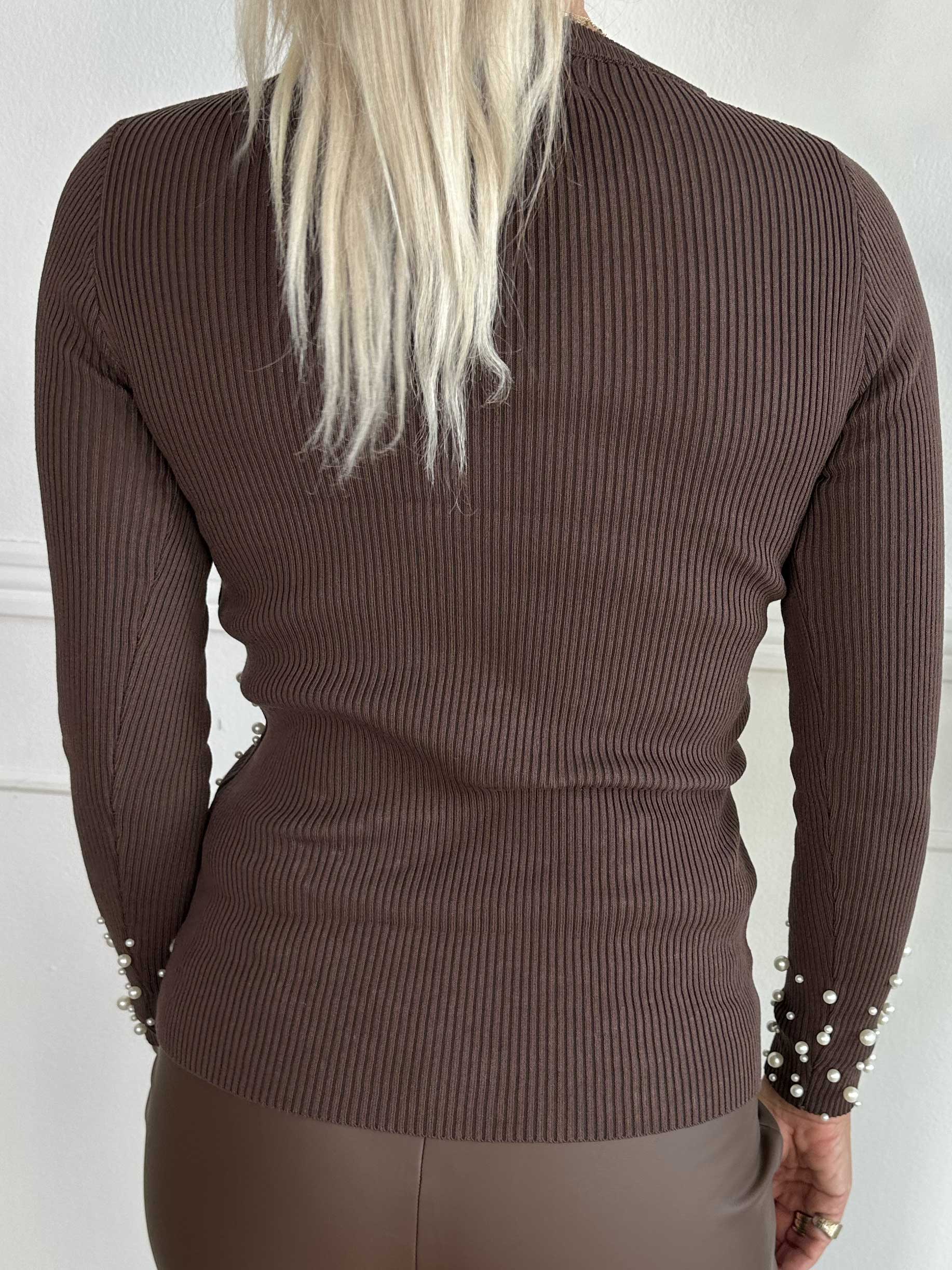 Diantha - Bluse i viskose med perler og masser af stræk